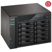 ASUSTOR AS6510T-64GB ATOM C3538 64GB RAM-10-diskli Nas Server (Disksiz) - 6
