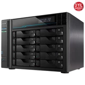 ASUSTOR AS6510T-64GB ATOM C3538 64GB RAM-10-diskli Nas Server (Disksiz) - 3