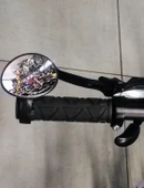 Xbyc 4018 Gidon Bağlantılı Ayna 360 Derece Dönen Geniş Açılı Mini Bisiklet Scooter Gidon Ayna Dikiz Aynası - 2