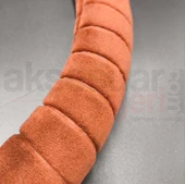 Tay Tüyü Peluş Geçme Direksiyon Kılıfı-Spor Görünüm-Kahverengi-İç 32-Dış 38cm - 2