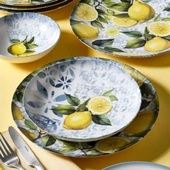 GÜRAL PORSELEN Camelia 24 Parça 6 Kişilik Yemek Takımı 41963 thumbnail 3