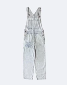 Kot Tulum Mavi Starry Patch Unisex Baggy Salopet - 1