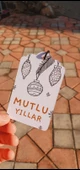 Yılbaşı delikli kart 6 adet -türkçe model - Yeni yıl hediye kartı - Yılbaşı kartı - yeni yıl tebrik kartı / not kartı / özel gün - 10