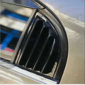 Honda Civic FD6 2006-2011 Uyumlu Kelebek Cam Izgarası Kelebek Cam Vizörü Havalandırma Sağ Sol Takım Parlak Siyah thumbnail 7