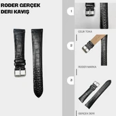 R4174 RODER DERİ KAYIŞ - SİYAH - 3