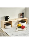 Deco raf düzenleyici organizer 2 farklı kullanım çok amaçlı dolap içi düzenleyici - 3