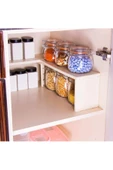 Deco raf düzenleyici organizer 2 farklı kullanım çok amaçlı dolap içi düzenleyici - 7