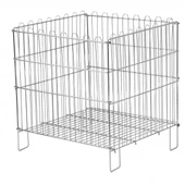 Katlanır Havuz Sepet - Krom ve Galvaniz Kaplı Havuz Sepet  40x50 cm - 2