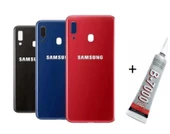 SAMSUNG A20 Arka Batarya Pil Kapağı KIRMIZI (B7000 15 ML Yapıştırıcı) - 1