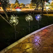 Solar Güneş Enerjili Bahçe Karahindiba 120 Led Aydınlatma - 6
