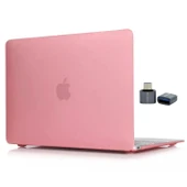 Macbook Air M1 Kılıf 13 inç Mat Buzlu Flu (TouchID'li M1 Air) A2337 A2179 A1932 ile Uyumlu - 4