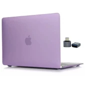 Macbook Air M1 Kılıf 13 inç Mat Buzlu Flu (TouchID'li M1 Air) A2337 A2179 A1932 ile Uyumlu - 5
