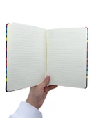 Victorias Sert Kapaklı Çizgili Bloknot No:15 - 2