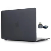 Macbook Air M1 Kılıf 13 inç Mat Buzlu Flu (TouchID'li M1 Air) A2337 A2179 A1932 ile Uyumlu - 1
