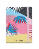 Victorias Sert Kapaklı Çizgili Bloknot No:20 - 1