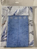 NİVEMESHOME MAVİ KADİFE HAVLULU MUTFAK ÖNLÜĞÜ - 2