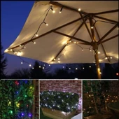 Solar Güneş Enerjili Dış Bahçe 8 Modlu 20Metre 200 Led Aydınlatma - 6