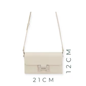 Levidor Özel Renk El Ve Kol Çantası Olarak Tasarlanmış Suni Deri Bayan Omuz Çantası LEVDR.7363930235KRM thumbnail 2