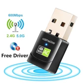 Schulzz 600 Mbps USB Mini Wifi Adaptörü RTL811 5GHz Kablosuz Alıcı - 2