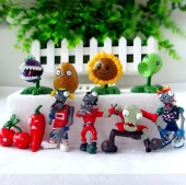 Plants And Zombies zombiler+ Bitkiler 10 adet 3-7 cm figur set - 2