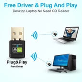Schulzz 600 Mbps USB Mini Wifi Adaptörü RTL811 5GHz Kablosuz Alıcı - 3