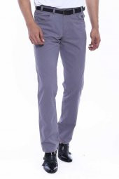 Wessi Erkek Cep Kapaklı Slim Fit Desensiz Süet Pantolon - 1