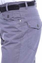 Wessi Erkek Cep Kapaklı Slim Fit Desensiz Süet Pantolon - 2