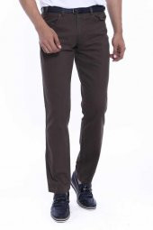 Wessi Erkek Cep Kapaklı Slim Fit Desensiz Süet Pantolon - 3
