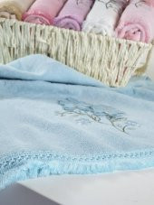 BEGENALHOME Zara 3D Kadife Saçaklı 6lı El ve Yüz Havlu Seti 50 x 90 cm Pamuklu - 3