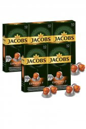 Jacobs Espresso 7 Classico Kapsül Kahve 10 x 5 Paket (50 Adet) Nespresso Uyumlu - 1