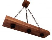 BfdWooD Avize 3lü Dekoratif Masif Avize - 1