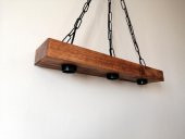 BfdWooD Avize 3lü Dekoratif Masif Avize - 4