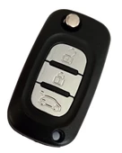 Renault Megane 3 Fluence Uyumlu Anahtar Kumanda Kabı Oto Anahtarlık 3 Tuşlu Logolu thumbnail 2