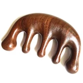 Ahşap Sandal Ağacı Gugu Masaj Yüz Masaj Gua Sha Saç Tarağı Model 1 thumbnail 1