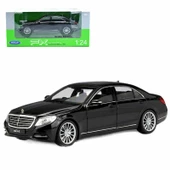 Welly Mercedes S-Class 1:24 Siyah Model Araba - 1