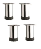 Metal Baza Dolap Ayağı Krom Kalın Çap 45mm yükseklik 8cm 4 adet 1 takım - 2