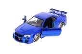 Jada 1:24 Hızlı Ve Öfkeli Fast And Furious Brian's Nissan Skyline GT-R [BNR34] Mavi Model Araba - 3