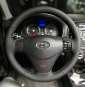 Hyundai Accent Era Araca Özel Direksiyon Kılıfı (NAPA DERİ MAVİ DİKİŞLİ) thumbnail 1
