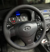 Hyundai Accent Era Araca Özel Direksiyon Kılıfı (NAPA DERİ MAVİ DİKİŞLİ) thumbnail 3