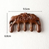 Ahşap Sandal Ağacı Gugu Masaj Yüz Masaj Gua Sha Saç Tarağı Model 4 thumbnail 2