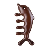 Ahşap Sandal Ağacı Gugu Masaj Yüz Masaj Gua Sha Saç Tarağı Model 5 - 4