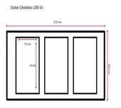 ORİJİNAL SİLİKON DUBAİ ÇİKOLATA KALIBI 3 LÜ (200 GR) - 3