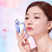 Guasha Masaj Aparatı Kristal Yüz Temizleme ve Gua Sha Masaj Aparatı Mavi Renk - 2