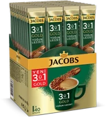 Jacobs 3ü1 Arada Gold Kahve Karışımı Yoğun Lezzet 40 Adet - 1