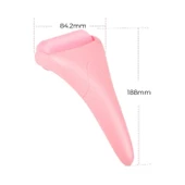 Ice Roller Gua Sha Tırtıklı Yüz Masaj Aparatı Pembe Renk thumbnail 2