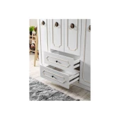 İpek Mobilya 4 Kapılı Kapaklı Dolap 140cm Beyaz (Montaj ve Kurulum ÜCRETSİZDİR) - 2