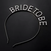 Periboia Gümüş Kaplama Kristal Taşlı Bride To Be Gelin Tacı - 2