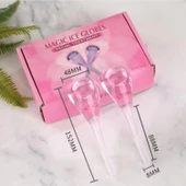 Face İce Roller Gua Sha Çiftli Yüz Buz Masaj Topu Pembe Renk - 2