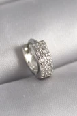 316L Çelik Gümüş Renk Zirkon Taşlı Tragus Piercing - 1