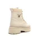 Potinonline K35 Kadın Kalın Taban Sim Detay Kısa Postal Bot - 4